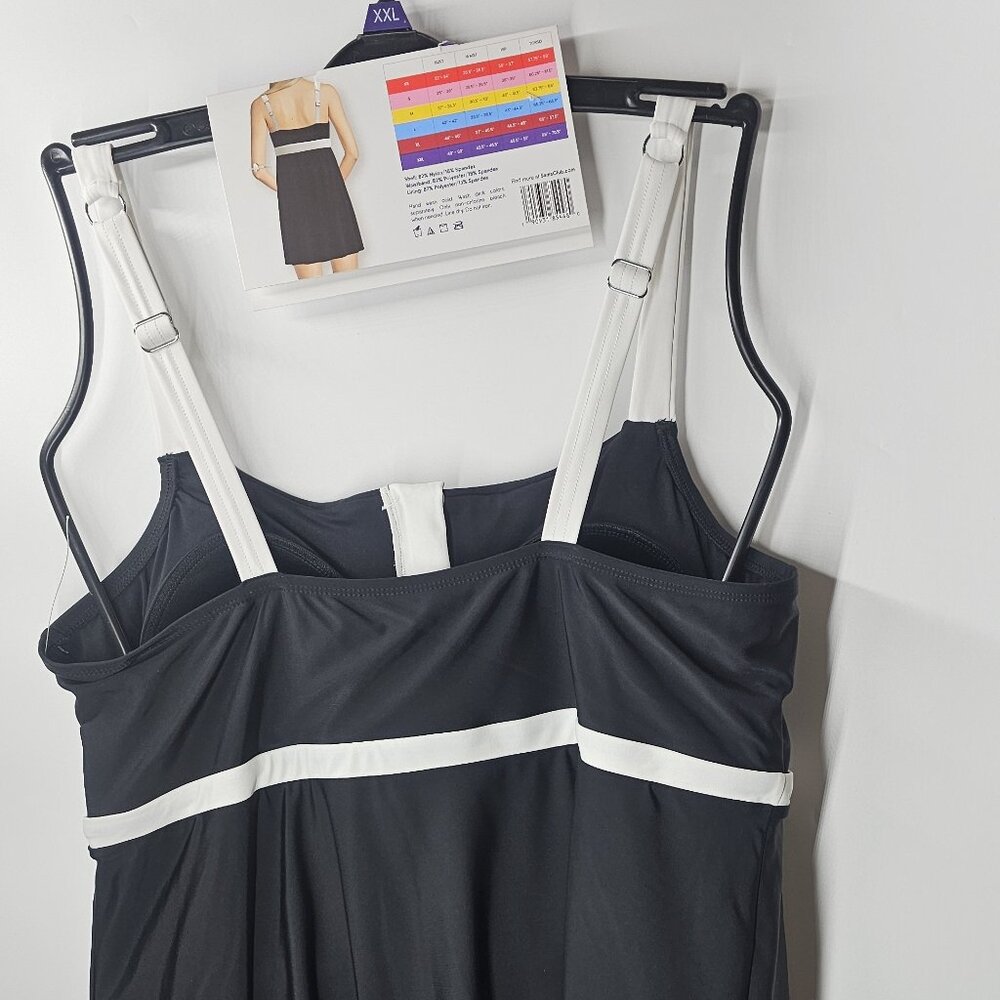 Lands' End Women's Zip Front Swim Dress Size XXL - Picture 6 of 9